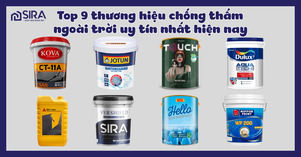  Sơn chống thấm ngoài trời giá bao nhiêu, điều cần lưu ý ?