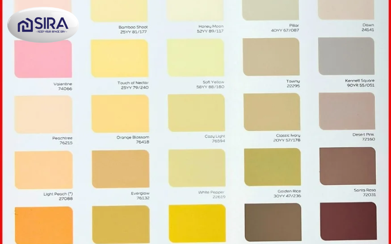 bảng màu sơn nhà Dulux